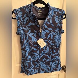 Kastel Denmark 30+ UPF sun protection stretch moisture control shirt, size S